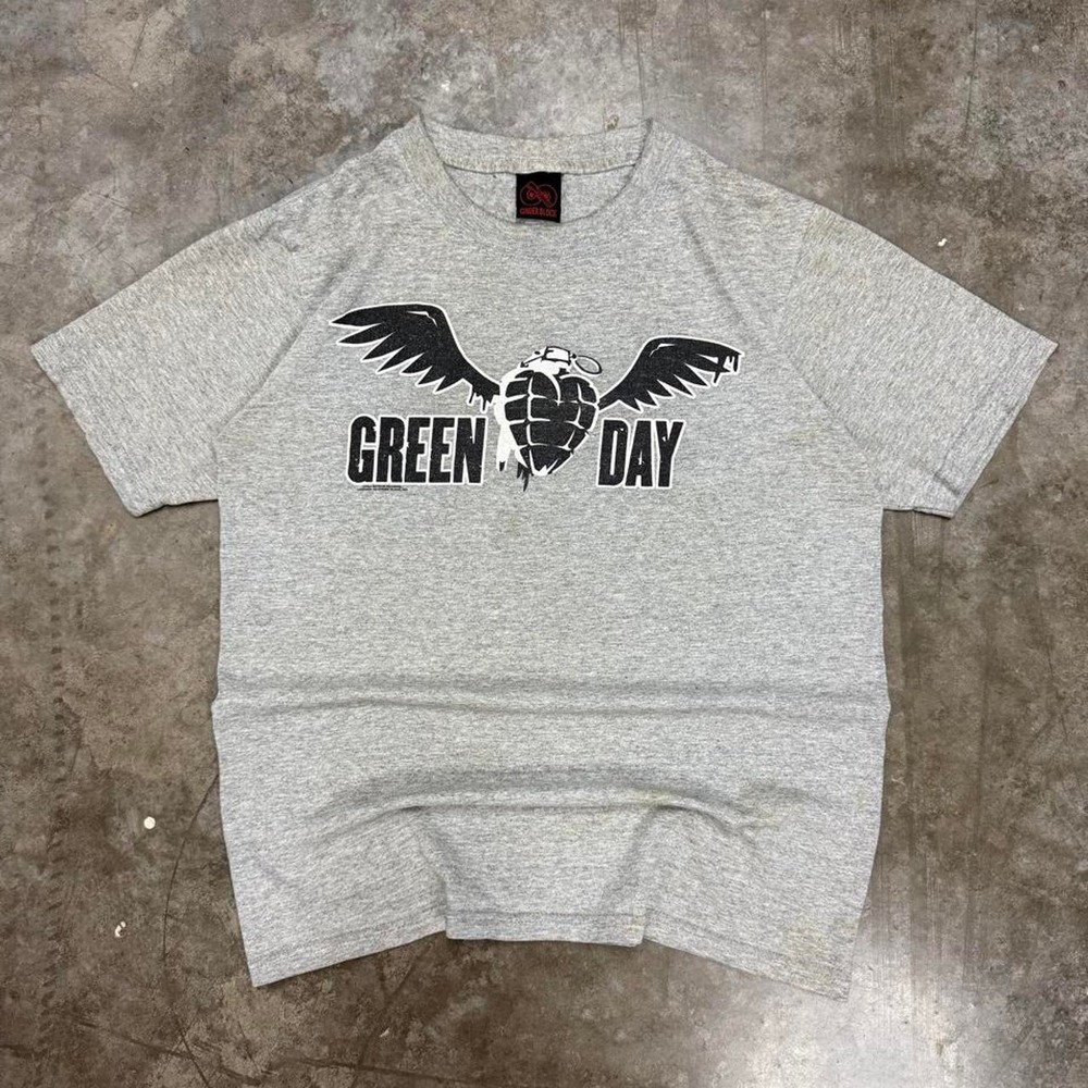 Vintage 2006 Green Day American Idiot Band Tee Grey Rock Shirt S